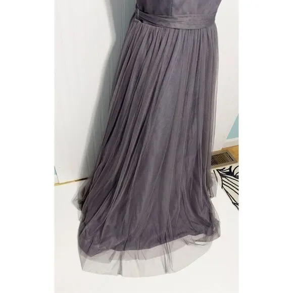pewter bridesmaid dresses Claudia Dress – Hemline Heights main image 1